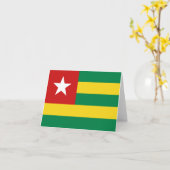 Carte Togo Drapeau (Fleur jaune)