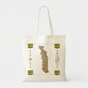 Carte Togo + sac drapeaux