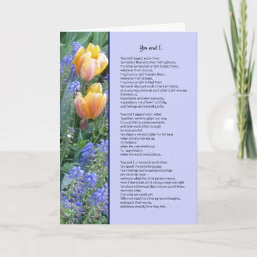 Carte Toi et moi...Amitié (Devant)