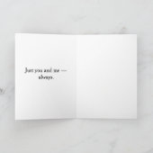 Carte Toi et Moi Couple Romantique (Intérieur)