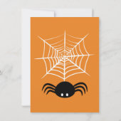 Carte Toile d'araignée Halloween (Dos)