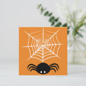 Carte Toile d'araignée Halloween  (Debout devant)