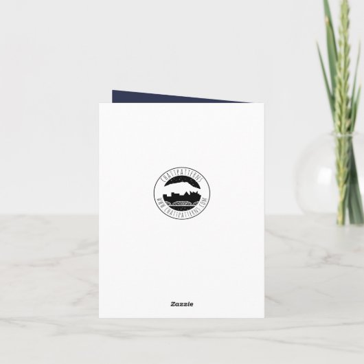 Carte Toile de Chattanooga bleu (Dos)