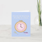 Carte Toile de point de broderie pour encourager la sobr (Devant)