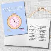 Carte Toile de point de needlework pour encourager la so