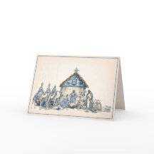 Toile | Nativité Chinoiserie
