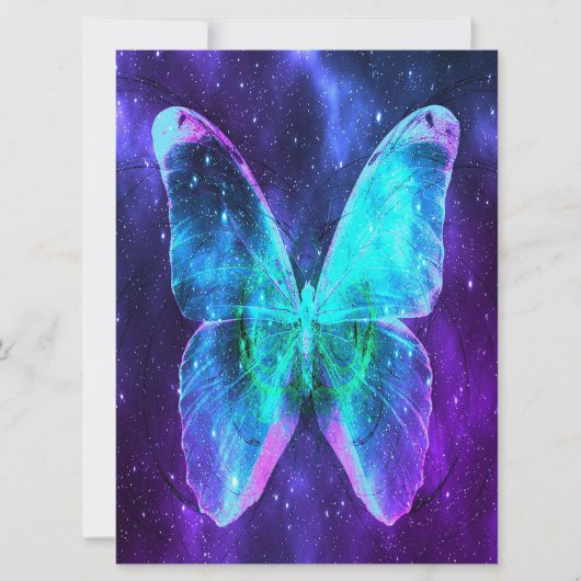 Carte Toile papillon cadeau pour papillon amant | Cute B (Devant)
