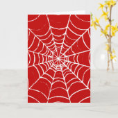 Carte Toile Rouge (Fleur jaune)