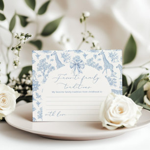Carte Toile Safari Favorite Family Traditions