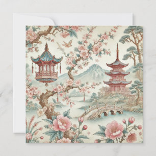 Carte toile vintage chinoise