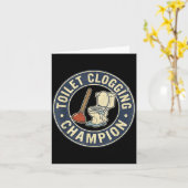 Carte Toilet Clogging Chamon  (Fleur jaune)