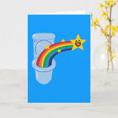 Carte Toilet Rainbow (Fleur jaune)