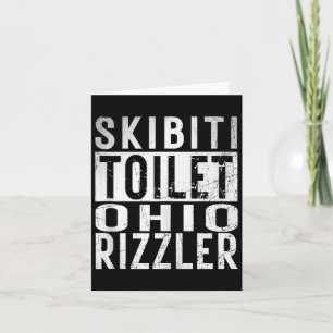 Carte Toilette Skibiti Ohio Rizzler Gen Alpha Slang Infl