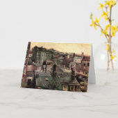 Carte Toits et sacs de maisons par Vincent van Gogh (Fleur jaune)