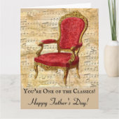 Carte Tôle beige dévêtue Fête des pères classique (Devant)