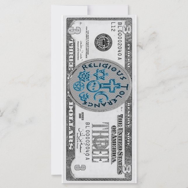 Carte tolérance religieuse ? (Devant)