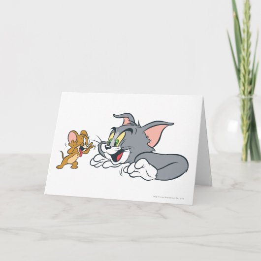Carte Tom et Jerry font des visages (Devant)