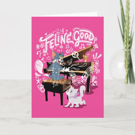 Carte Tom & Jerry Play Piano - Feline Good (Devant)
