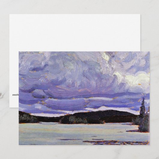 Carte Tom Thomson - Lac Canoe, Printemps (Devant / Derrière)