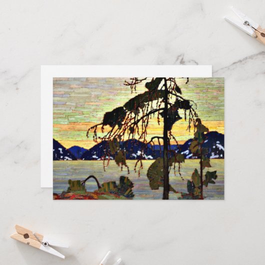 Carte Tom Thomson - The Jack Pine, (Devant/Arrière en situation)