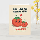 Carte Tomate Amour Maman (Fleur jaune)
