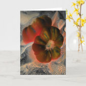 Carte "Tomate et dentelle" Numériquement modifié (Fleur jaune)