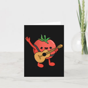 Carte Tomate Jouer Guitare Tomate Lover