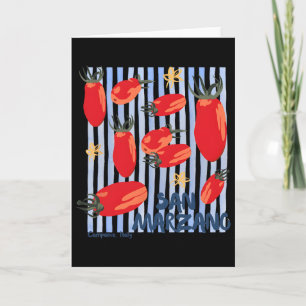 Carte Tomate Vintage Fille de Tomate de Marché Italien É