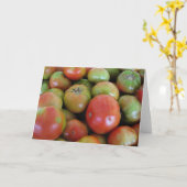 Carte Tomates rouges et vertes (Fleur jaune)