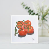 Carte Tomates rouges sur la vigne (Debout devant)