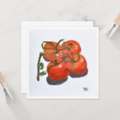 Carte Tomates rouges sur la vigne (Devant/Arrière en situation)