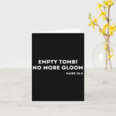 Carte Tombe vide Jésus Pâques chrétien (Fleur jaune)