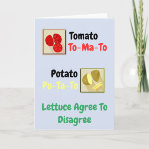 Carte Tomber d'accord pour ne pas être d'accord