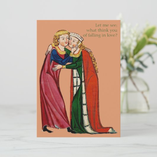 Carte Tomber dans l'amour (Debout devant)