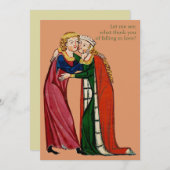 Carte Tomber dans l'amour (Devant / Derrière)