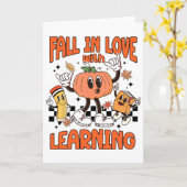 Carte Tomber dans l'amour avec l'apprentissage Thanksgiv (Fleur jaune)