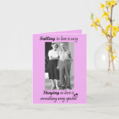 Carte Tomber dans l'amour est facile (Fleur jaune)