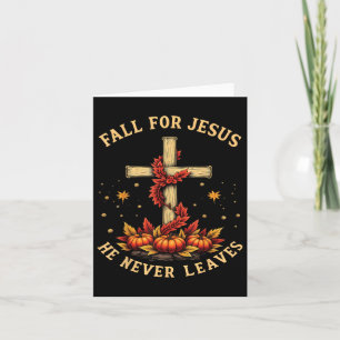Carte Tomber Pour Jésus Il N'A Jamais Feuille La Foi D'A