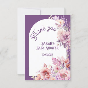 Carte Tombez amoureux automne floral bébé floraison merc