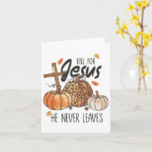 Carte Tombez amoureux de Jésus, il ne quitte jamais la d (Fleur jaune)