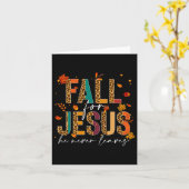 Carte Tombez amoureux de Jésus Il ne quitte jamais la fo (Fleur jaune)