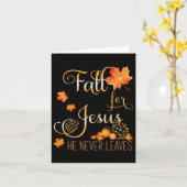 Carte Tombez amoureux de Jésus, il ne quitte jamais l'au (Fleur jaune)