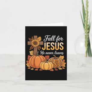 Carte Tombez amoureux de Jésus Il ne quitte jamais Thank