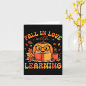 Carte Tombez amoureux de l'apprentissage Autum Thanksgiv (Fleur jaune)