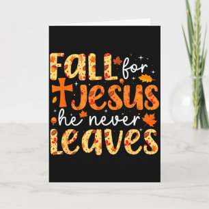 Carte Tombez Pour Jésus Il Ne Quitte Jamais Retro Automn