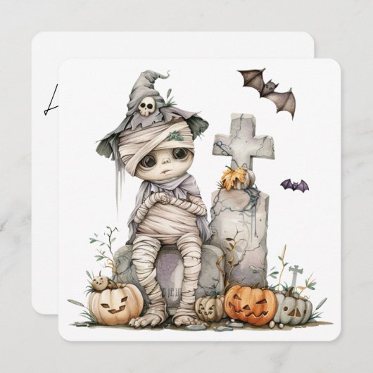 Carte Tombstone Tangle - Maman dans un Casquette de sorc (Devant / Derrière)