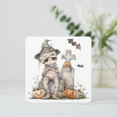 Carte Tombstone Tangle - Maman dans un Casquette de sorc (Debout devant)