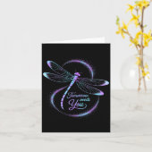 Carte Tomorrow Needs You Suicide Awareness Dragonfly  (Fleur jaune)