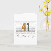 Carte Ton 41 vient Dieu foi chrétienne (Fleur jaune)