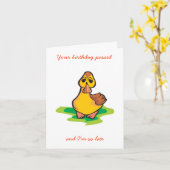 Carte Ton anniversaire est passé, et je suis tellement e (Fleur jaune)